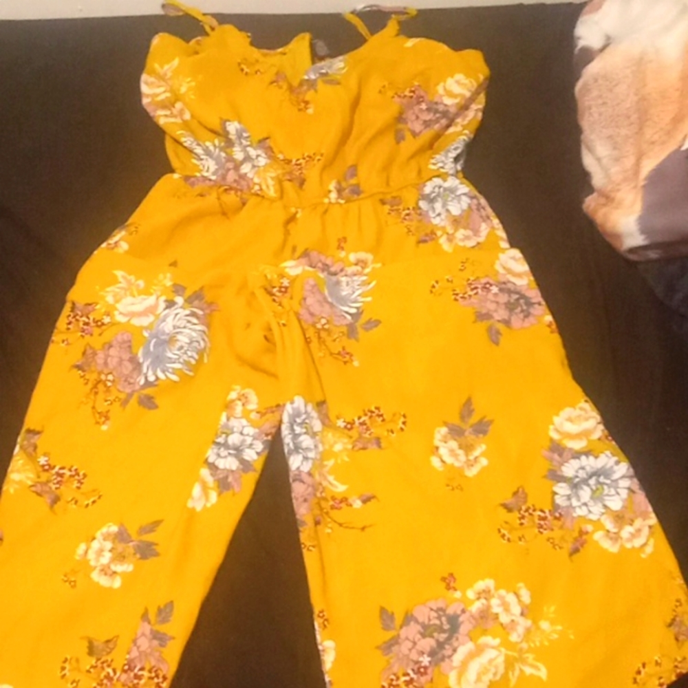 Flowered romper
